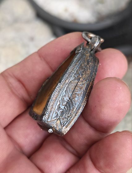 ตลับใส่พระเงินแท้ งานเก่า นน. 13.48 กรัม​ สวยหายากครับใบนี้​ ราคาดีๆครับ รูปที่ 5