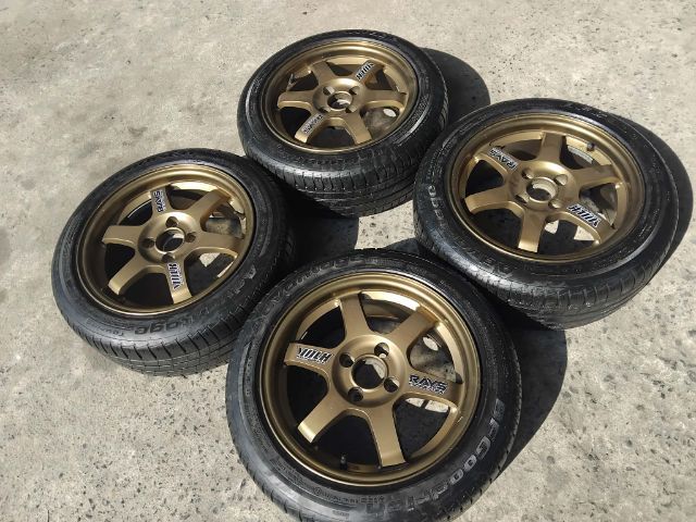 แม็ก te37 กว้าง 7 พร้อมยาง 195 50 15 รูปที่ 2