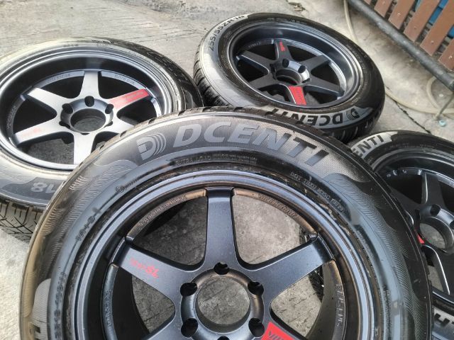 แม็ก te37 สีเทากันกว้าง 9.5 ทั้ง 4 วง รูปที่ 3