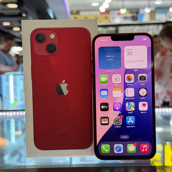256 GB iPhone13 256GB สีแดง เครื่องศูนย์ โมเดลTH สภาพสวยมากๆ สุขภาพแบต99 ครบยกกล่อง🔥🔥
