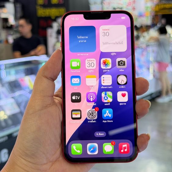 iPhone13 256GB สีแดง เครื่องศูนย์ โมเดลTH สภาพสวยมากๆ สุขภาพแบต99 ครบยกกล่อง🔥🔥 รูปที่ 2