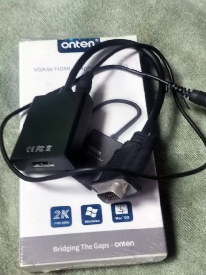 🔊ขาย Converter VGA to HDMI Onten 2k FHD 60Hz For MAC PC มือสอง รูปที่ 7