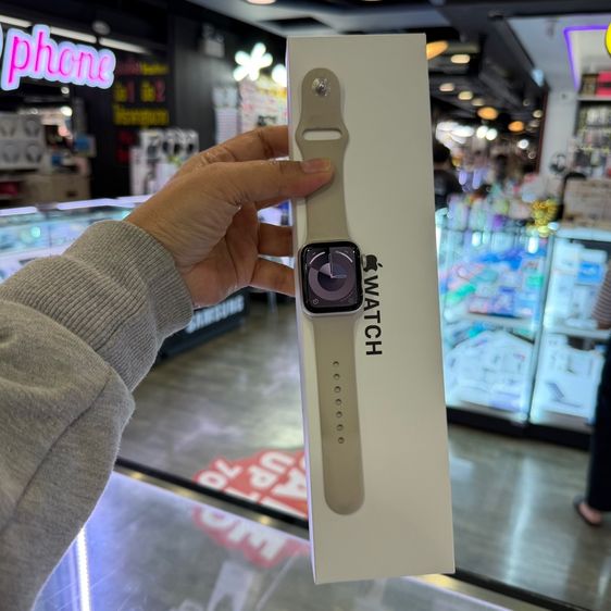 เงิน โลหะ Apple Watch SE2 GPS เครื่องศูนย์ ขนาด40mm. Starlight Aluminum Case ครบยกกล่อง🔥🔥