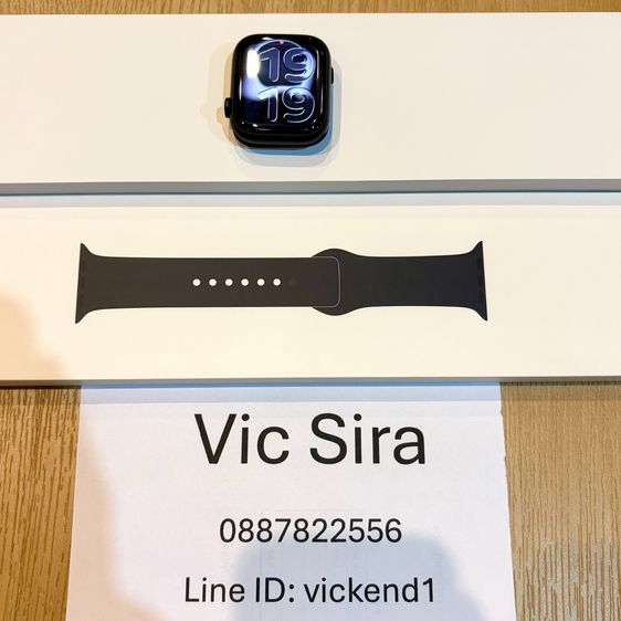 ขาย Apple Watch Series 8 สีดำ มิดไนท์ 45mm GPS อลูมิเนียม ศูนย์ไทย เจ้าของขายเอง เครื่องสวย อุปกรณ์ครบกล่อง รูปที่ 3
