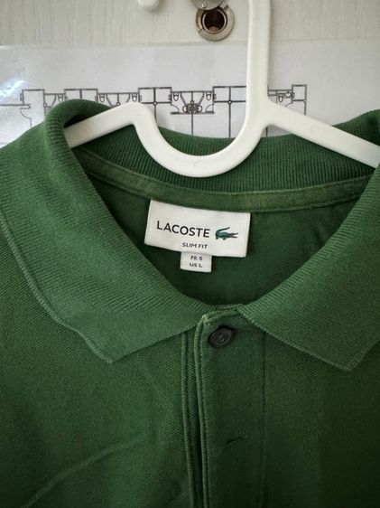 เสื้อโปโล Lacoste สีเขียว รูปที่ 2