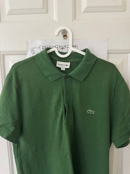 เสื้อโปโล Lacoste สีเขียว รูปที่ 3