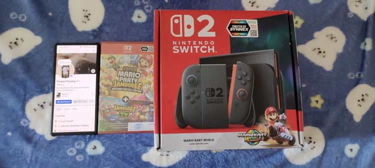 เกมส์นินเทนโด และอุปกรณ์ เชื่อมต่อไร้สายได้ Nintendo Switch 2 - Mario Kart World - Super Mario Jamboree TV สินค้ามือ1 ประกันศูนย์ไทย 18เดือน