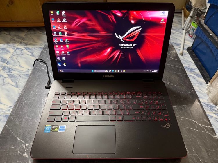 ขาย Note Book ASUS G551JK-CN250H I7-4710HQ Ram 8gb GTX 850M 4 GB GDDR3 256gb SSD SATA สภาพสวยๆ เลยครับผม รูปที่ 2