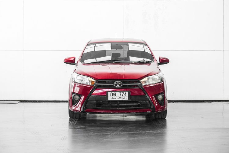 Toyota Yaris 2014 1.2 J Sedan เบนซิน ไม่ติดแก๊ส เกียร์อัตโนมัติ แดง รูปที่ 3