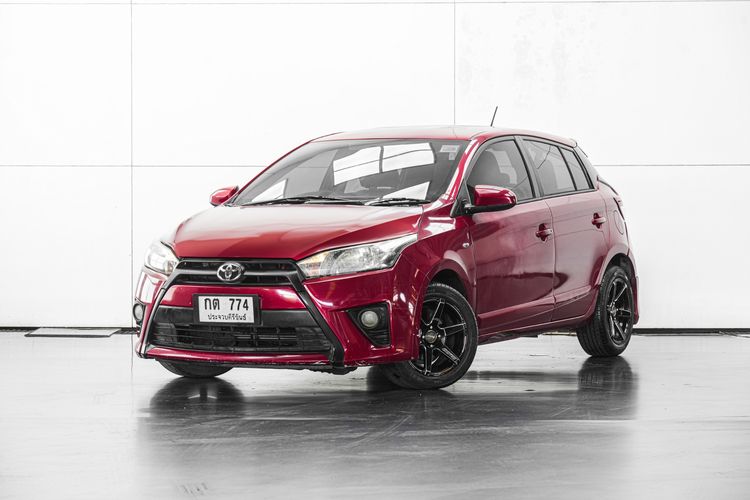 Toyota Yaris 2014 1.2 J Sedan เบนซิน ไม่ติดแก๊ส เกียร์อัตโนมัติ แดง รูปที่ 2