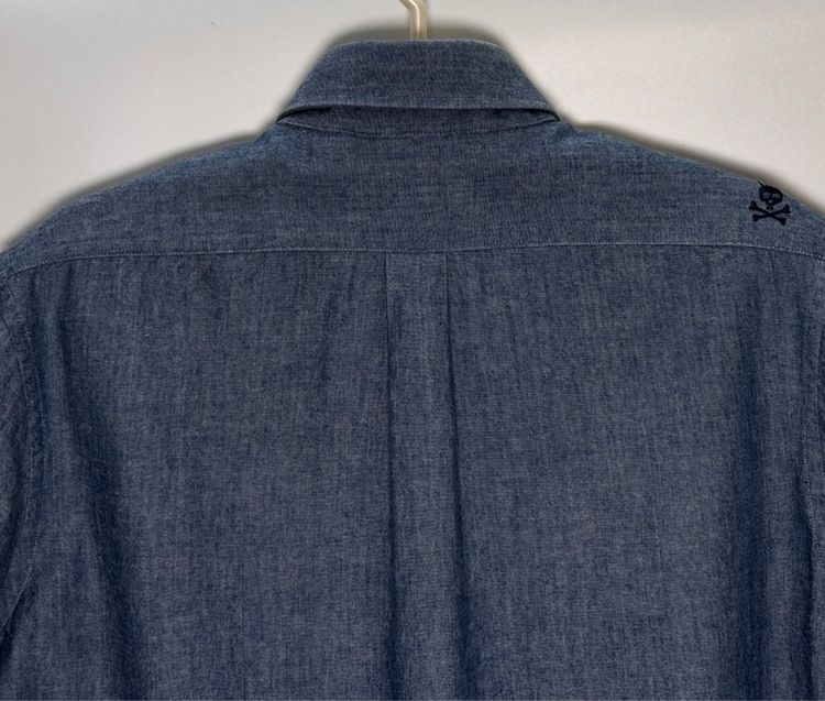 ⚠️โลโก้เด่น‼️เสื้อเชิ้ตยีนส์ Psycho Bunny ของแท้ แบรนด์ดัง ติดเทรน รูปที่ 8