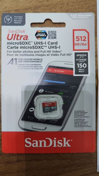 ขาย SanDisk Micro SD Card 512 GB ของใหม่ แท้ ประกัน Synnex มีบิลให้ดู รูปที่ 2