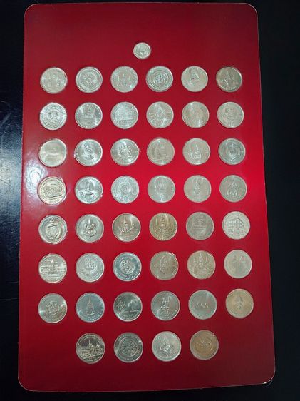 เหรียญกษาปณ์ที่ระลึก 10 บาท สีเดียว ครบชุด 47 วาระ รวมเหรียญเนื้อเงิน ไม่ผ่านใช้ รูปที่ 3