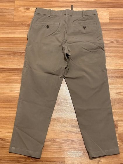 กางเกงขาเต่อสีน้ำตาลอ่อน แบรนด์ Uniqlo size S รูปที่ 2