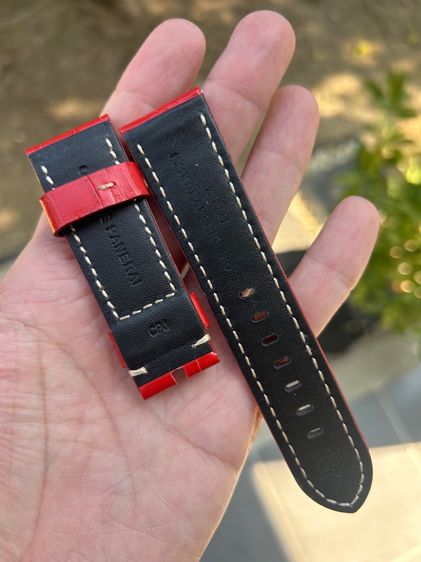 สายนาฬิกา หนังแท้ประกบ กว้าง 24 mm รูปที่ 4