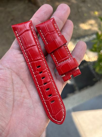 สายนาฬิกา หนังแท้ประกบ กว้าง 24 mm รูปที่ 3