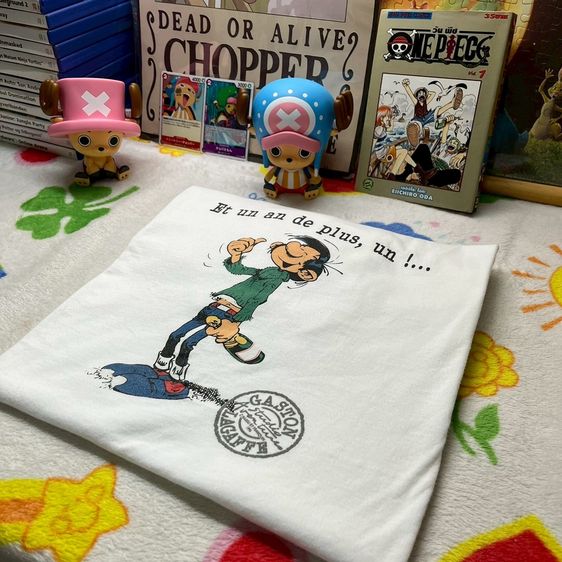 อื่นๆ เสื้อทีเชิ้ต L ขาว แขนสั้น เสื้อการ์ตูนวินเทจ