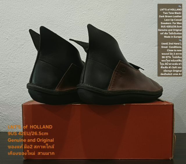 LNT'S of HOLLAND, Men's 42EU(26.5cm) Original ของแท้ มือ 2 สภาพใกล้เคียงของใหม่, รองเท้า Loints of Holland หนังแท้ พื้นเต็ม ไม่มีตำหนิใดๆ รูปที่ 14