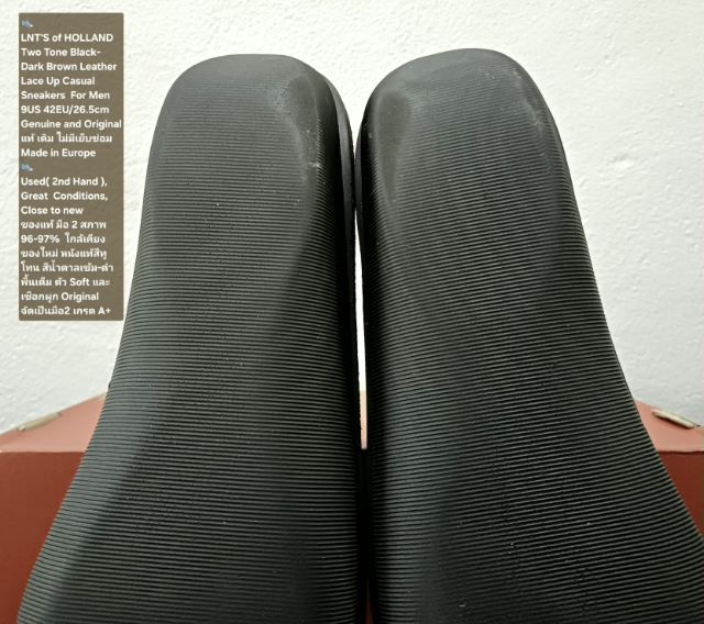 LNT'S of HOLLAND, Men's 42EU(26.5cm) Original ของแท้ มือ 2 สภาพใกล้เคียงของใหม่, รองเท้า Loints of Holland หนังแท้ พื้นเต็ม ไม่มีตำหนิใดๆ รูปที่ 11