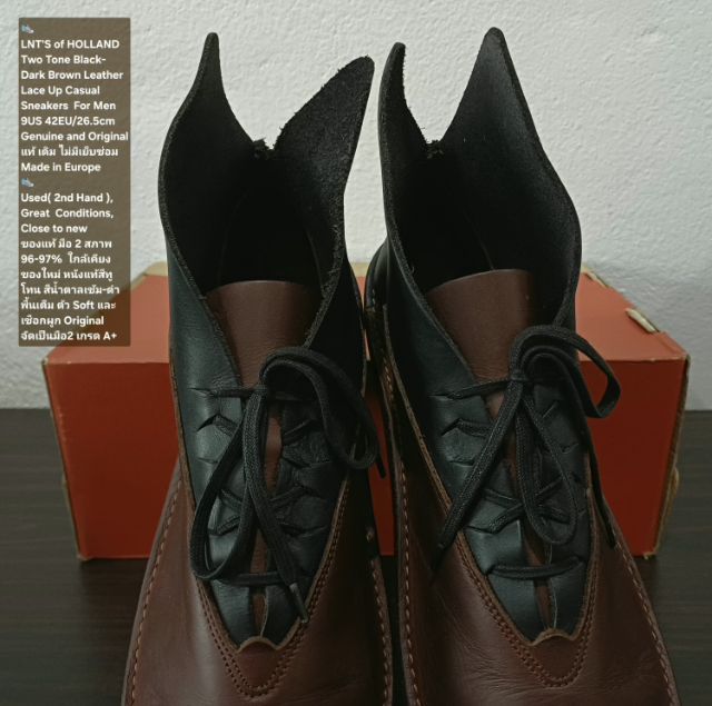 LNT'S of HOLLAND, Men's 42EU(26.5cm) Original ของแท้ มือ 2 สภาพใกล้เคียงของใหม่, รองเท้า Loints of Holland หนังแท้ พื้นเต็ม ไม่มีตำหนิใดๆ รูปที่ 8