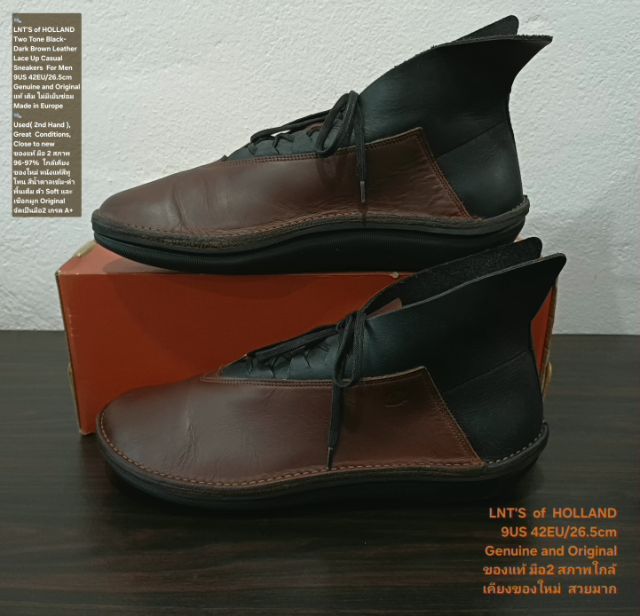 LNT'S of HOLLAND, Men's 42EU(26.5cm) Original ของแท้ มือ 2 สภาพใกล้เคียงของใหม่, รองเท้า Loints of Holland หนังแท้ พื้นเต็ม ไม่มีตำหนิใดๆ รูปที่ 16