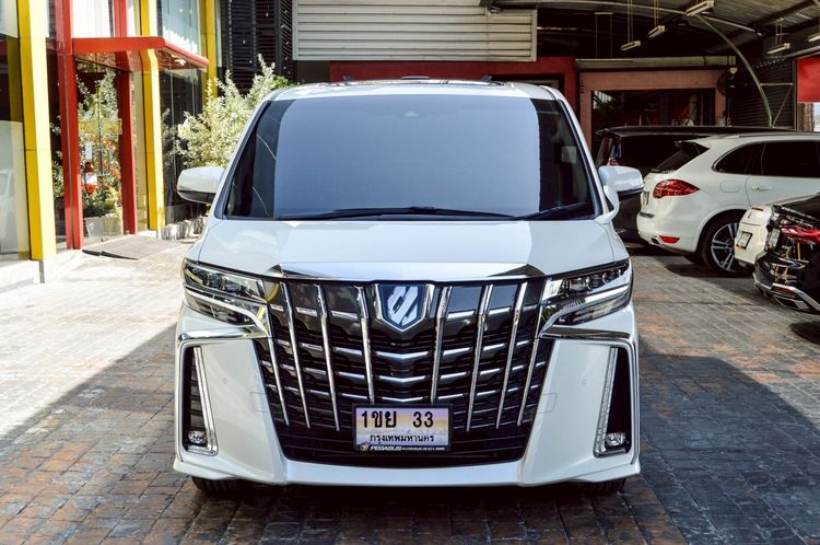 Toyota Alphard 2023 2.5 Hybrid SR C-Package E-Four 4WD Utility-car ไฮบริด ไม่ติดแก๊ส เกียร์อัตโนมัติ ขาว รูปที่ 2