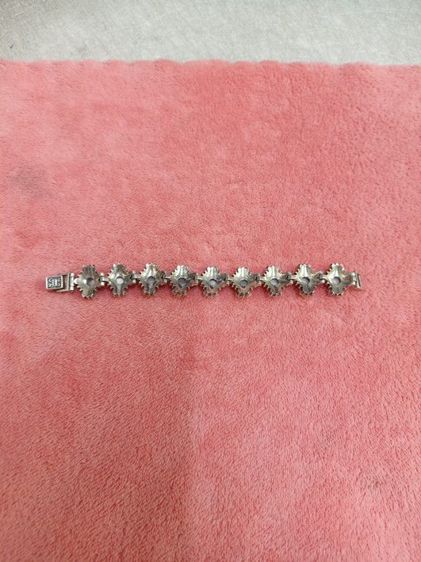 สร้อยข้อมือเงินแท้ประดับมุก รูปที่ 15