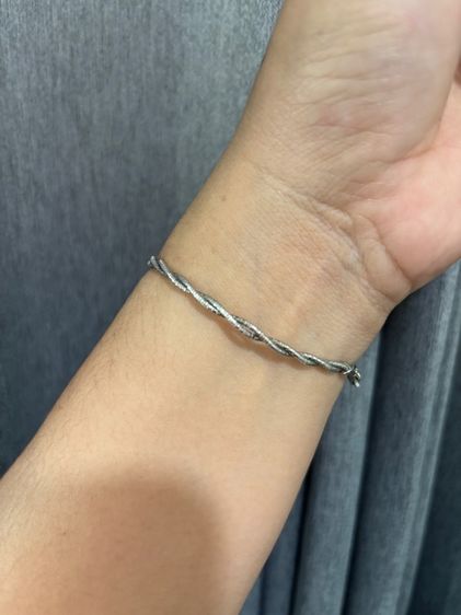 สร้อยข้อมือ กำไลเงินแท้ตอก 92.5