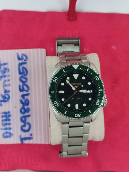 SEIKO NEW 5 SPORT  รุ่น SRPD61K1 น้องHluk เขียวเหนี่ยวทรัพย์ รูปที่ 3