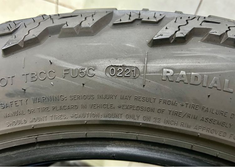 ยางมือสองAMP MT 325 50 22 มือสอง สายลุย 4 เส้น รูปที่ 6