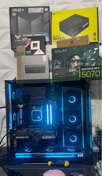 คอมประกอบจบทุกเกมส์ Ryzen7 9800X3D, RTX5070, DDR5 Platinum 32GB,SSD 2TB