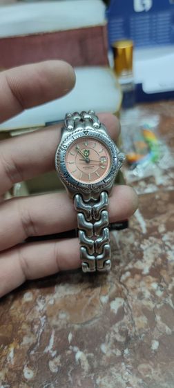 นาฬิกา tag heuer lady หน้าชมพู มือสอง 13,500 สภาพสวย