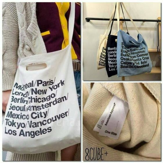 AMERICAN APPAREL TOTE BAG แท้ 💯 รูปที่ 2