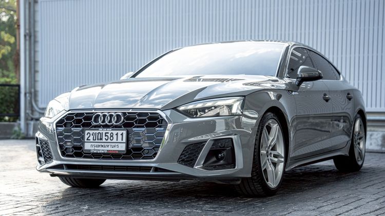 Audi Audi A5  2021 Sportback 40 TFSI S-Line Sedan เบนซิน ไม่ติดแก๊ส เกียร์อัตโนมัติ เทา รูปที่ 3
