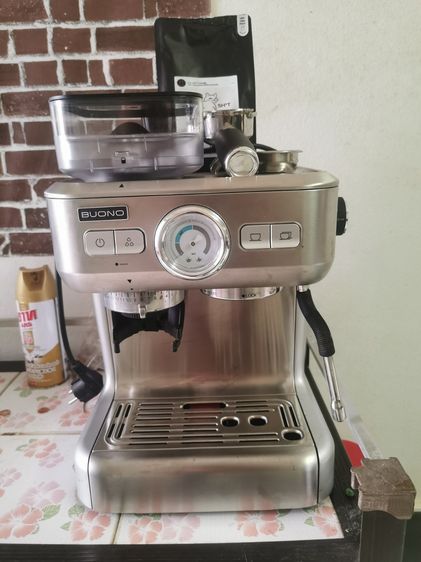 อุปกรณ์ร้านกาแฟ เครื่องชงกาแฟมีบดในตัว