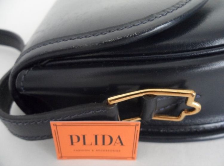 HERMES Navy Handbag 2Way Shoulder  รูปที่ 12