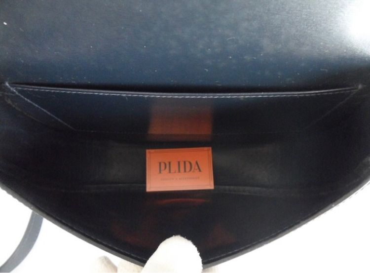 HERMES Navy Handbag 2Way Shoulder  รูปที่ 8