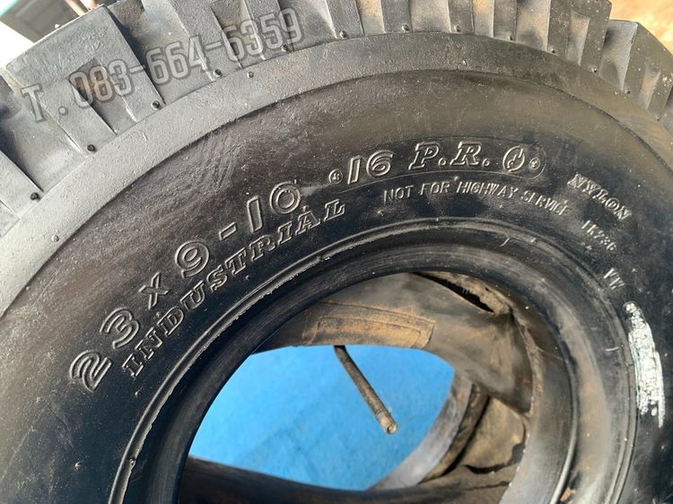 ยางตัน รถ forklift รุ่น elecsaver dunlop tire ขนาด 23 x 9 -10 ยางปี 2001 รูปที่ 8