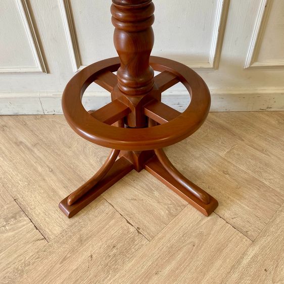 ตู้บาร์สูงโครงไม้สัก 3 ชั้น บานเปิดกระจก พร้อมเก้าอี้บาร์ไม้สัก รูปที่ 16