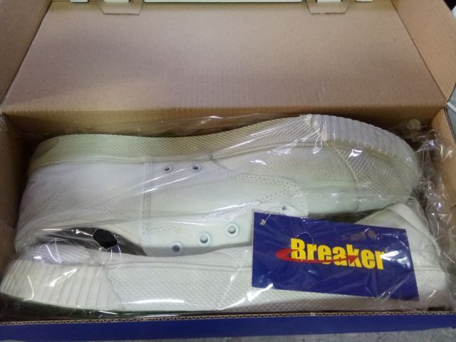 ขาว UK 10.5 | EU 45 1/3 | US 12 รองเท้าผ้าใบBreaker ขอลงใหม่