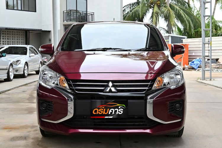 Mitsubishi Mirage 2020 1.2 GLX Sedan เบนซิน ไม่ติดแก๊ส เกียร์อัตโนมัติ แดง รูปที่ 2