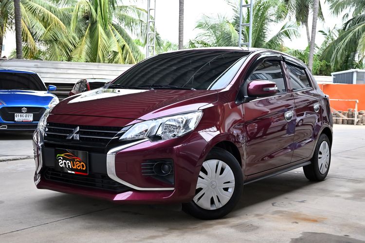 รถ Mitsubishi Mirage 1.2 GLX สี แดง