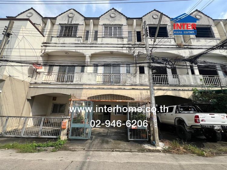 ทาวน์เฮ้าส์ 3 ชั้น 21 ตร.ว. หมู่บ้านจันทิมาธานี2 ถนนกาญจนาภิเษก บางบัวทอง นนทบุรี