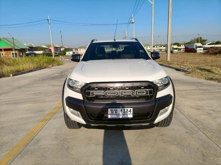 Ford Ranger 2018 2.2 Hi-Rider Wildtrak Pickup ดีเซล ไม่ติดแก๊ส เกียร์อัตโนมัติ ขาว รูปที่ 2