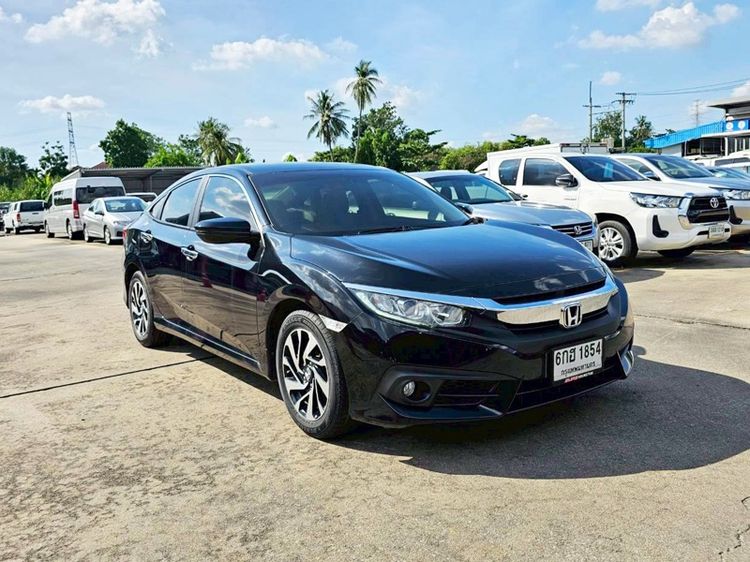 Honda Civic 2017 1.8 EL i-VTEC Sedan เบนซิน ไม่ติดแก๊ส เกียร์อัตโนมัติ ดำ รูปที่ 2