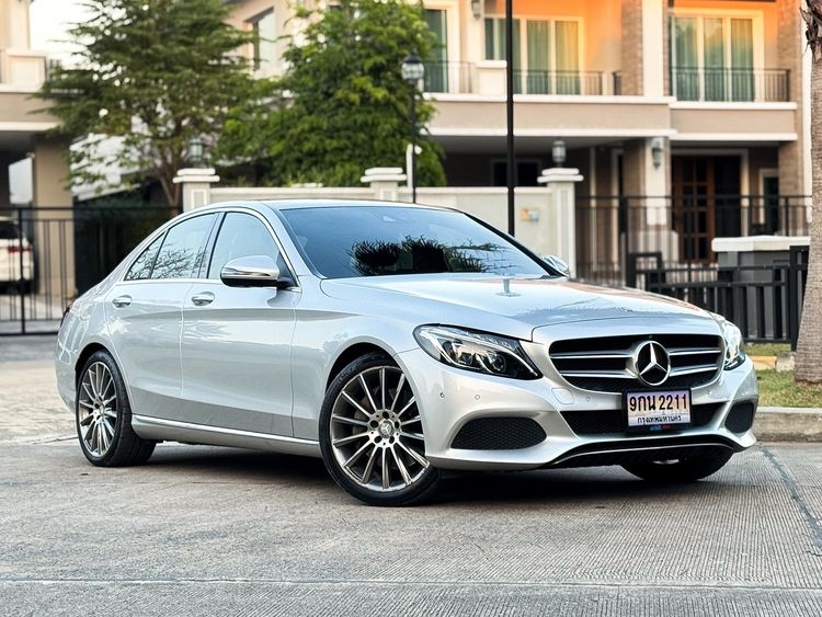 Mercedes-Benz C-Class 2016 C350 Sedan ปลั๊กอินไฮบริด (PHEV) ไม่ติดแก๊ส เกียร์อัตโนมัติ เทา รูปที่ 3