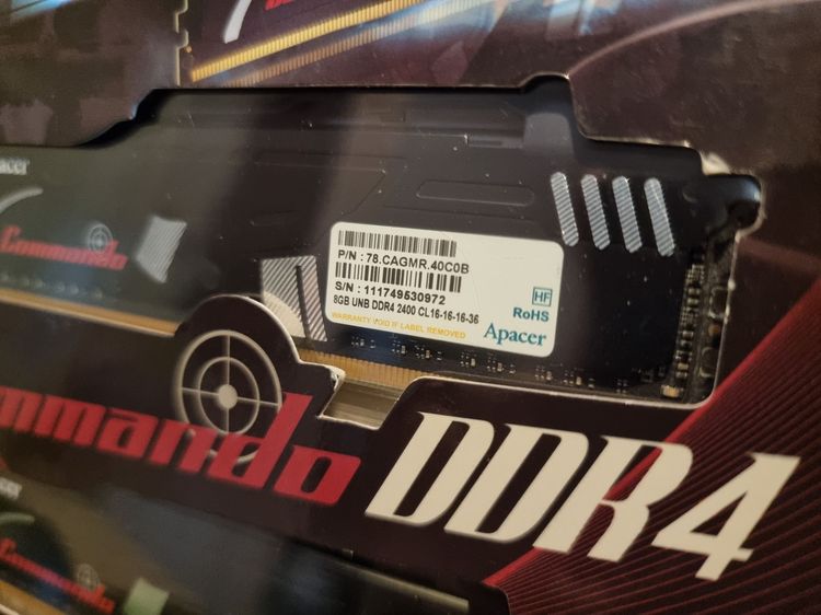 ขาย Ram DDR4 Apacer COMMANDO DDR4 16GB (8GBx2) Bus2400Mhz รูปที่ 2