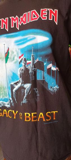 ดำ L แขนสั้น เสื้อทีเชิ้ต อื่นๆ เสื้อวง Iron Maiden