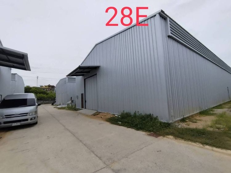 📦HR28E 🏢โกดังสำเร็จรูปให้เช่า  📌โกดังเช่าพัทยา-ท่าเรือแหลมฉบัง หลัง E 