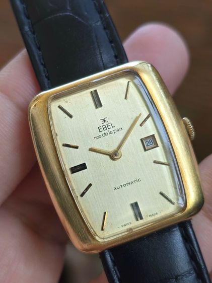 Vintage EBEL rue de la paix Tank 18k Solid Gold มีวันที่ ทรงTankใหญ่ ตัวเรือนทองคำแท้ 18k  รูปที่ 4